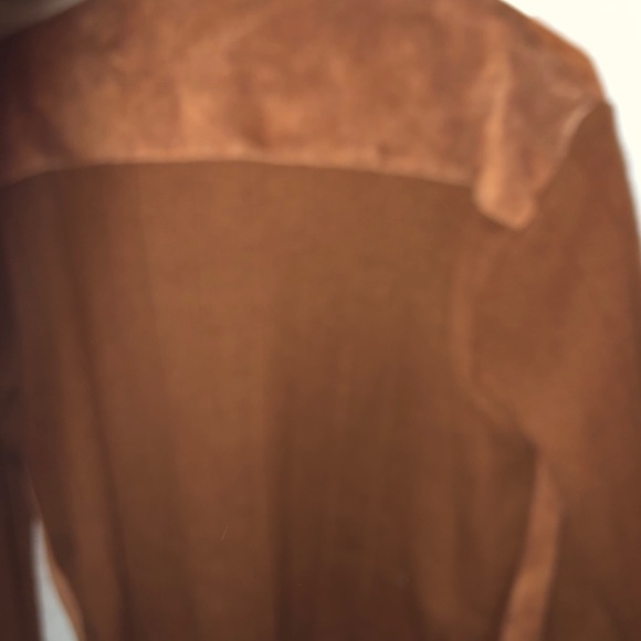 Vintage 80’s Rust Suede Leather and Acrylic Sweater Jacket in EUC Size XL - Picture 3 of 7